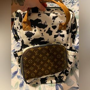 Bohoo Western Cowprint Baby Diaper bag!